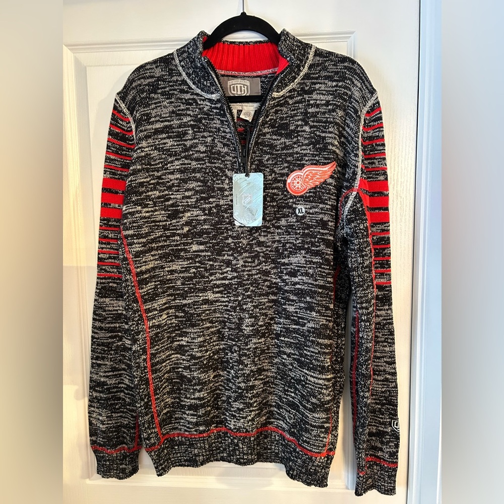Detroit Red Wings BNWT Sweater 1/4 Zip